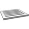 Ekena Millwork Vertical Surface Mount PVC Gable Vent: Functional, w/ 2"W x 1-1/2"P Brickmould Frame, 20"W x 18"H GVPVE20X1802SF - alternate 3